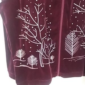 Women's velvet jacket